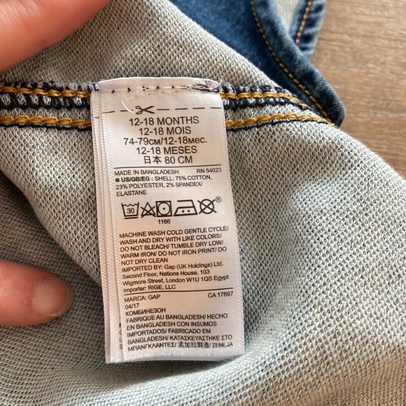 Baby Gap classic overalls, size 12-18 months - Picture 5 of 7